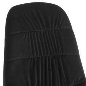 Schwarze Stühle Widgo aus Samt und Metall 47 cm Sitzhöhe (2er Set) – Ansicht 5