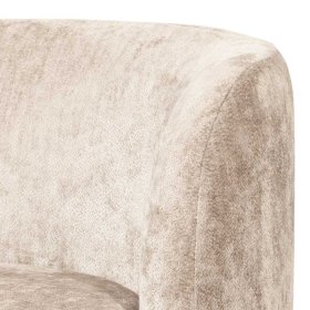 Chenillegewebe Sessel Yonella auf Sockel im Skandi Design – Ansicht 4