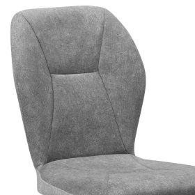 Küchenstuhl Kety in Grau mit Gestell aus Massivholz (2er Set) – Ansicht 3