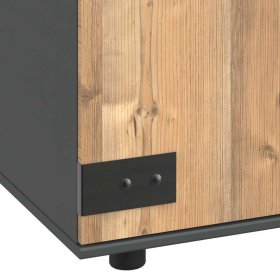 Factory Sideboard Vedra in Tannenfarben und Dunkelgrau – Ansicht 5