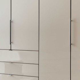 Komplettschlafzimmer Melzica in Braun und Creme Weiß modern (vierteilig) – Ansicht 7