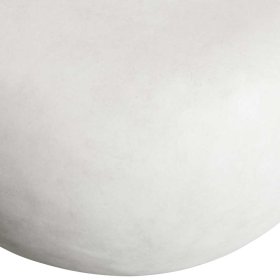 Weißer Sofatisch Linsan mit Tonfaserplatte rund – Ansicht 5