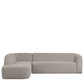 Offwhite Chenille Ecksofa Peggy 274 cm breit und 225 cm tief – Ansicht 3