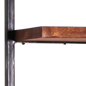 Industry Wand Regal India aus Mangobaum Massivholz und Stahl 25 cm breit – Ansicht 3