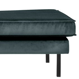 Samt Recamiere Maiwos in Petrol im Retro Design – Ansicht 4