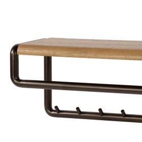 Wandgarderobe Krispa im Industry und Loft Stil mit 8 Kleiderhaken – Ansicht 3