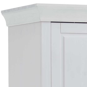 Babyzimmer Drehtürenschrank Mures in Weiß aus Kiefer Massivholz – Ansicht 4