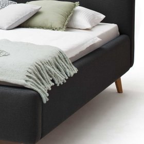Polsterbett Howland in Anthrazit Webstoff modern – Ansicht 7
