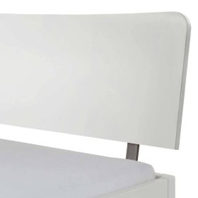 Bett modern weiß Anni 140x200 cm wahlweise mit Ablagen – Ansicht 4