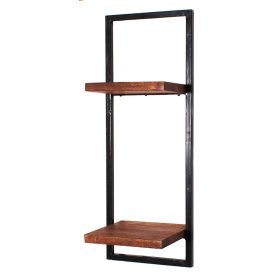 Industry Wand Regal India aus Mangobaum Massivholz und Stahl 25 cm breit – Ansicht 1