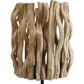 Stehleuchte Mauricios 140 cm hoch aus Treibholz und Metall – Ansicht 4