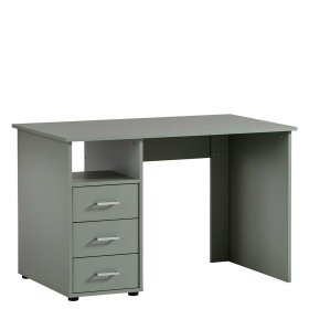 Schreibtisch Gluvizia mit drei Schubladen und Metallgriffen – Ansicht 1