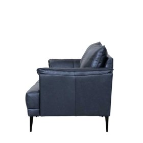 Ledersofa Yanatada im Retrostil aus gedecktem Glattleder – Ansicht 4