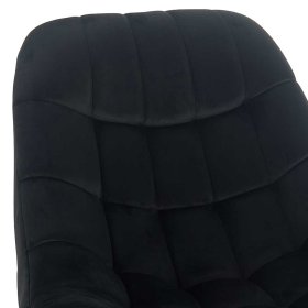 Samt Polstersessel Paryra in Schwarz im Retro Design – Ansicht 7