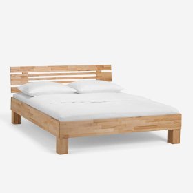 Doppelbett Set Ambo aus Kernbuche massiv mit Nachtkonsolen (dreiteilig) – Ansicht 3