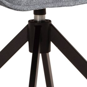 Esstisch Stühle Trabera um 360 Grad drehbar in Grau (2er Set) – Ansicht 5