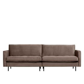 Dreisitzer Majero in Taupe Samt 275 cm breit – Ansicht 3