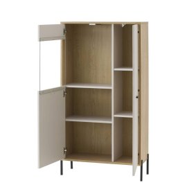 Highboard Zimena mit Vierfußgestell aus Metall in modernem Design – Ansicht 5