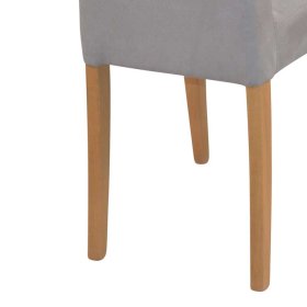 Stühle mit hoher Lehne Sanfetra in Taupe und Eichefarben (2er Set) – Ansicht 6