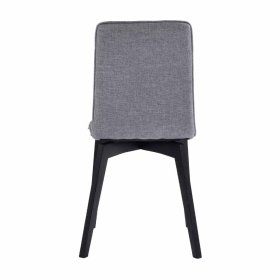 Hochlehner Set Restania in Grau Schwarz Webstoff mit Holzbeinen (2er Set) – Ansicht 5