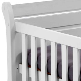 Babybett Mures in Weiß aus Kiefer massiv lackiert – Ansicht 8