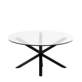 Glas Tisch Nexting fürs Wohnzimmer mit Metallgestell – Ansicht 1