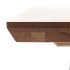 Holzbank Puni aus Zerreiche Massivholz mit X Fußgestell aus Metall – Ansicht 9