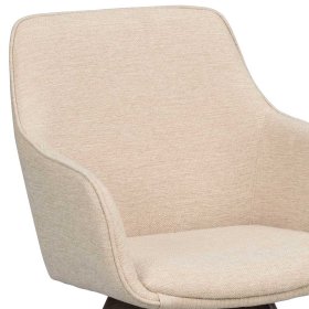 Esszimmerarmlehnstuhl Flinu in Cremeweiß mit Schaumstoffpolsterung (2er Set) – Ansicht 8