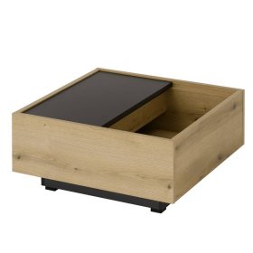 Couchtisch Badehma mit Staufach in quadratischer Form – Ansicht 3