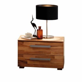 Nachtkommode Uwida aus Kernbuche Massivholz 60 cm breit – Ansicht 1