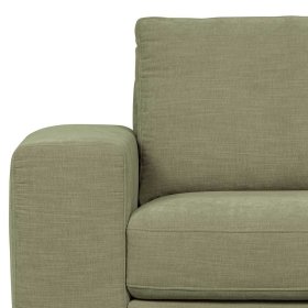 Couch Element mit Armlehne links Karyon in Graugrün - Modulsofa – Ansicht 8