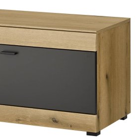 TV Lowboard Badehma mit einer Schublade und einem offenen Gerätefach – Ansicht 7
