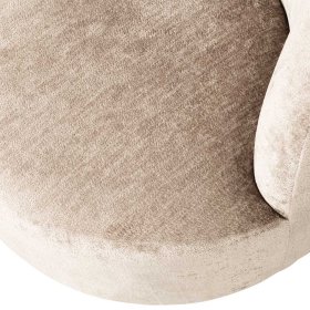 Chenillegewebe Sessel Yonella auf Sockel im Skandi Design – Ansicht 6
