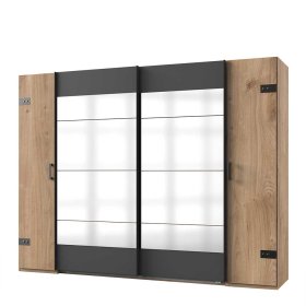 Schiebetürenschrank Latizia mit Spiegeln 272 cm breit – Ansicht 1