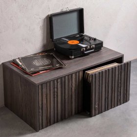 TV Board Foliage im Skandi Design in Esche dunkel – Ansicht 2