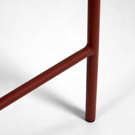 Tresenhocker Rückenlehne Tona aus Metall und Kordel Geflecht (4er Set) – Ansicht 7