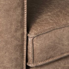Wohnzimmersessel Luego aus Recyclingleder mit Metall Bügelgestell – Ansicht 4