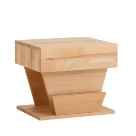 Design Doppelbett Nuo aus Kernbuche Massivholz (dreiteilig) – Ansicht 7