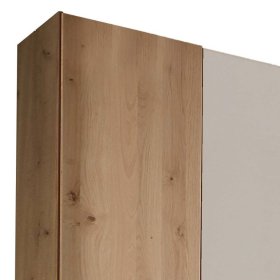Kleiderschrank Viramiru in Eiche Bianco & Champagner mit Drehtüren – Ansicht 5
