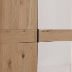 Schlafzimmerkleiderschrank Durac in Eiche Bianco und Weiß – Ansicht 6