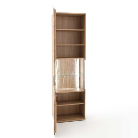 Wohnzimmerwohnwand Lamanda aus Eiche Bianco geölt 320 cm breit (vierteilig) – Ansicht 5