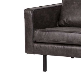 Sessel Brunca in Schwarz recycling Leder – Ansicht 6