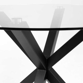 Glas Tisch Nexting fürs Wohnzimmer mit Metallgestell – Ansicht 4