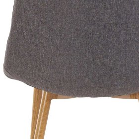 Polsterstühle Araba in Anthrazit und Eichefarben mit Metallgestell (4er Set) – Ansicht 8
