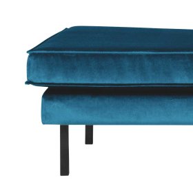 Retro Sofa Domago in Blau mit Samtbezug – Ansicht 3
