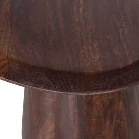 Walnussbrauner Couchtisch Alba aus Mangobaum Massivholz 51 cm hoch – Ansicht 5