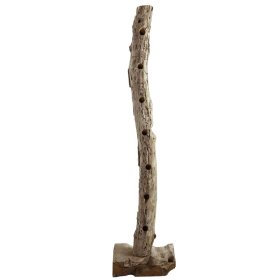 Weinflaschenhalter Koropi aus Teak Massivholz im rustikalen Landhausstil – Ansicht 5