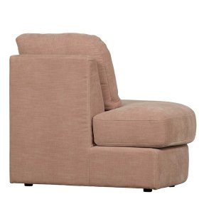 Modulsofa Abschluss Element links Oktamian aus Webstoff in Rosa – Ansicht 8