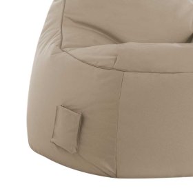 Sitzsack Sessel Laredo in Khaki mit Fußhocker – Ansicht 4