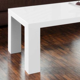 Sofatisch Orvinio in Weiß Hochglanz 120 cm breit – Ansicht 3